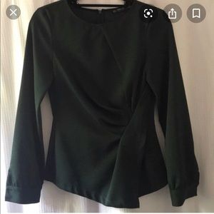 Zara green blouse
